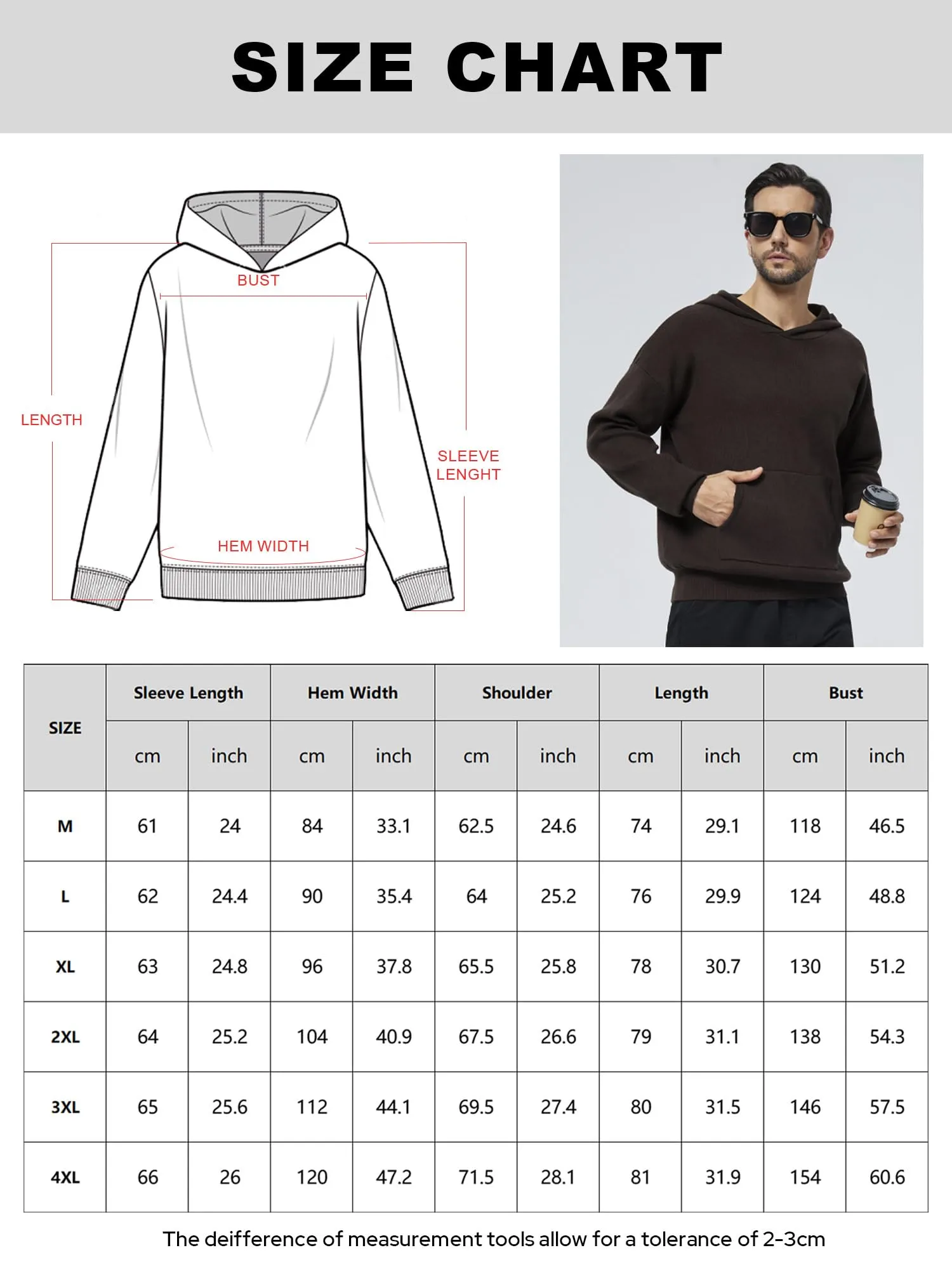 3rd Hill Casual Hooded Sweater with Kanga Pocket