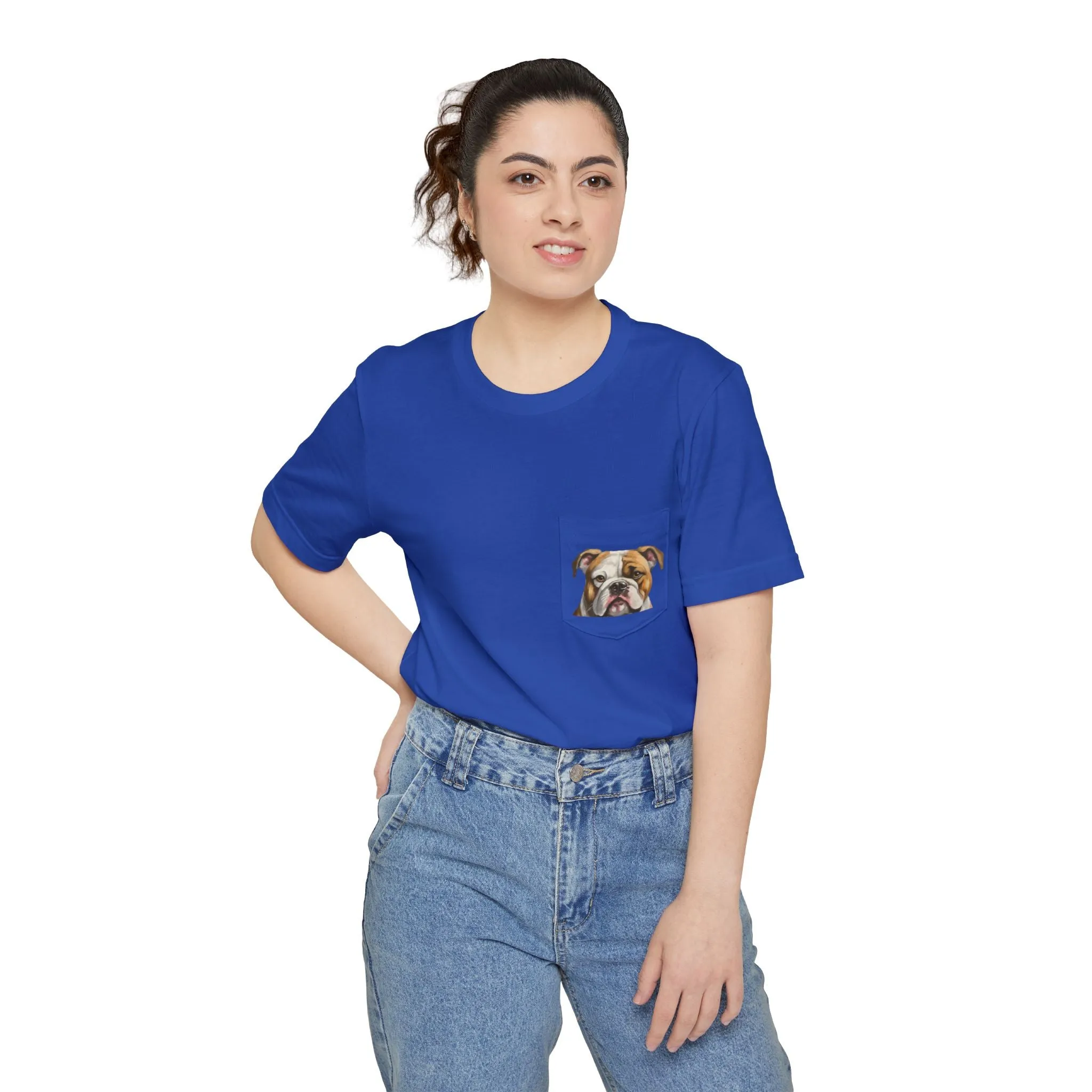 American Bulldog Unisex Pocket T-shirt