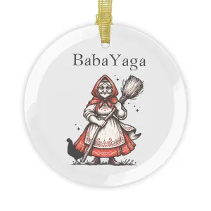 Baba Yaga Glass Ornament Polish Gifts, 1 Pc or 10 Pc