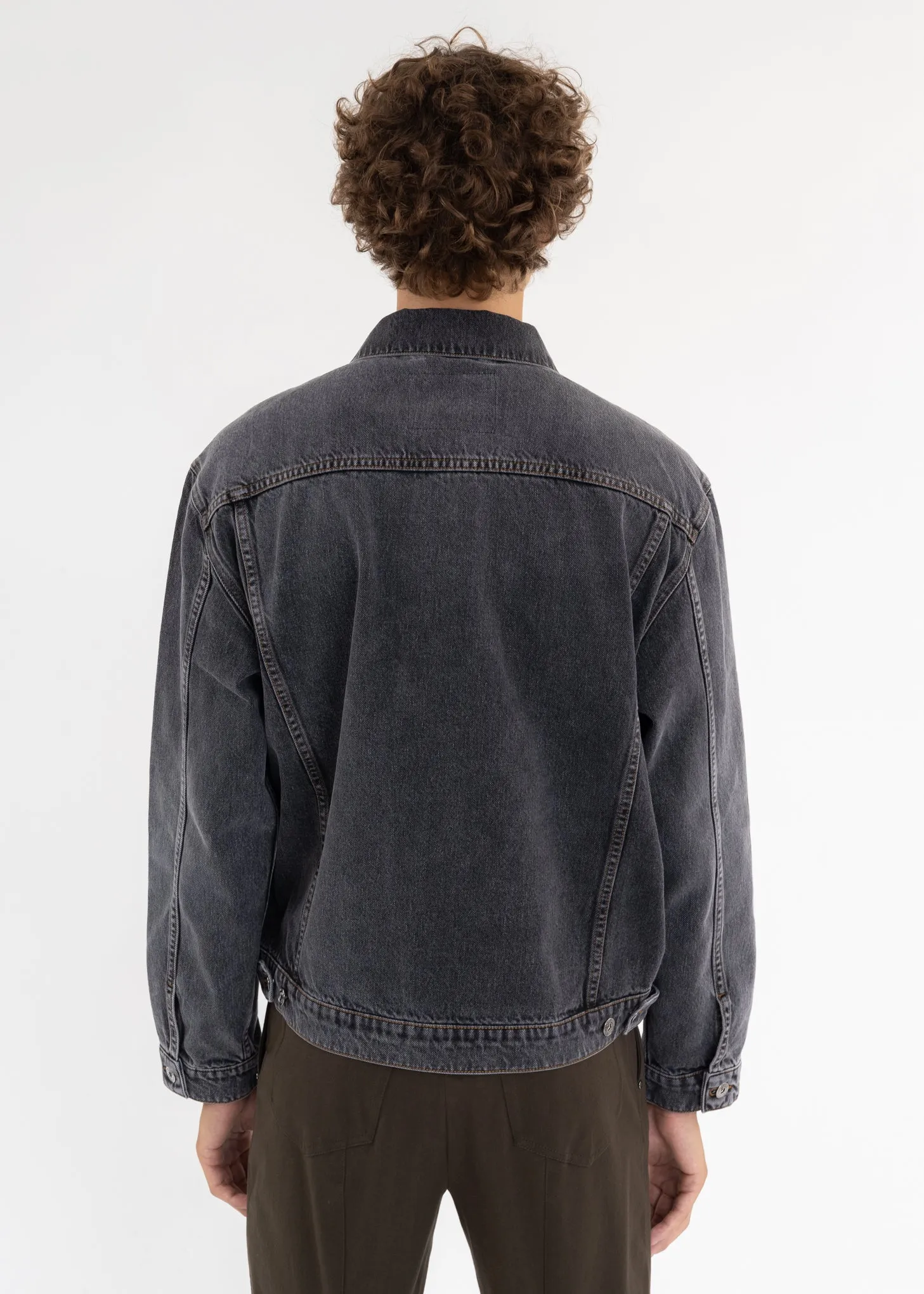 BLACK CLASSIC WIRE DENIM JACKET
