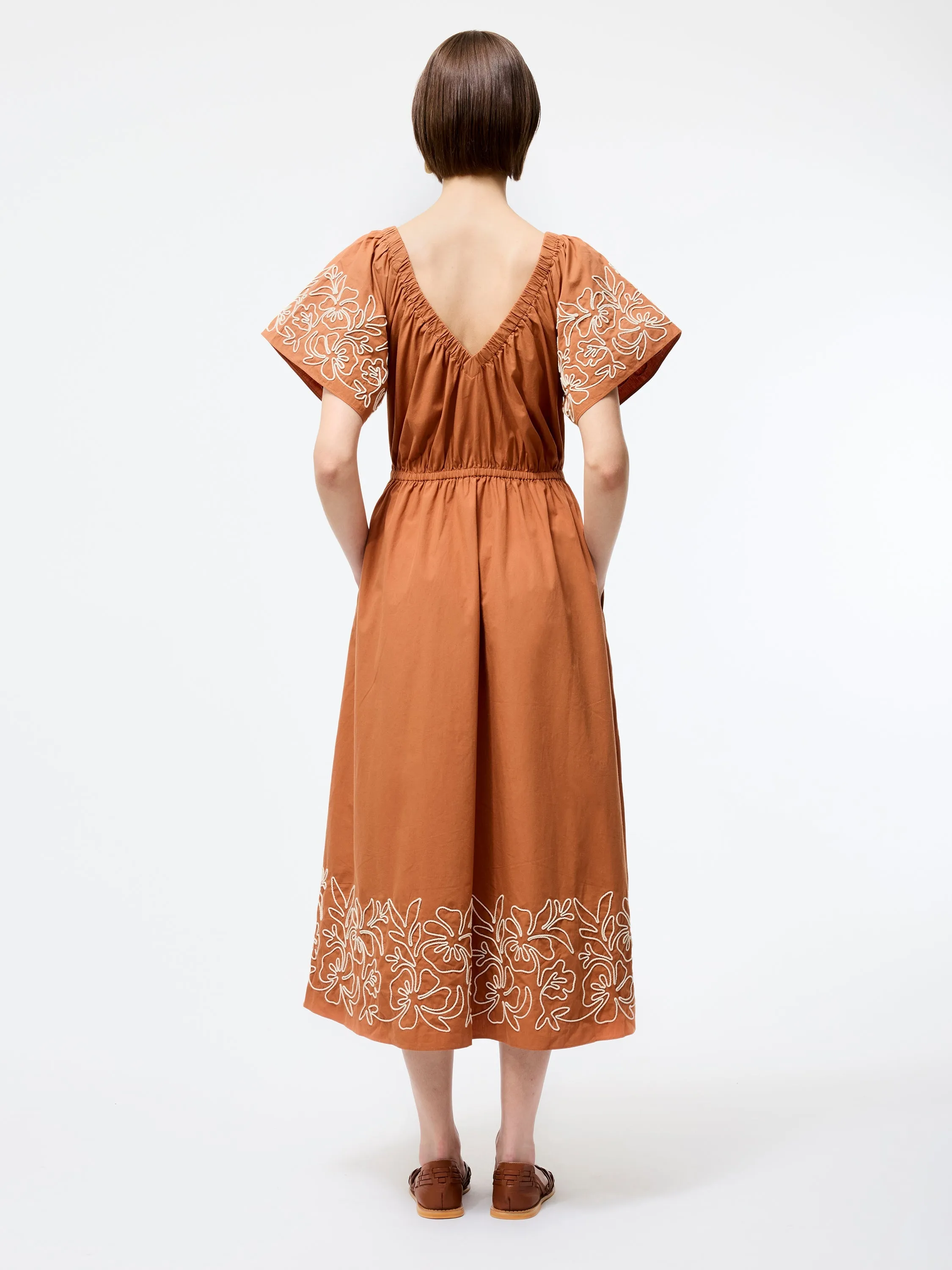 Cambria Cotton Embroidered Dress