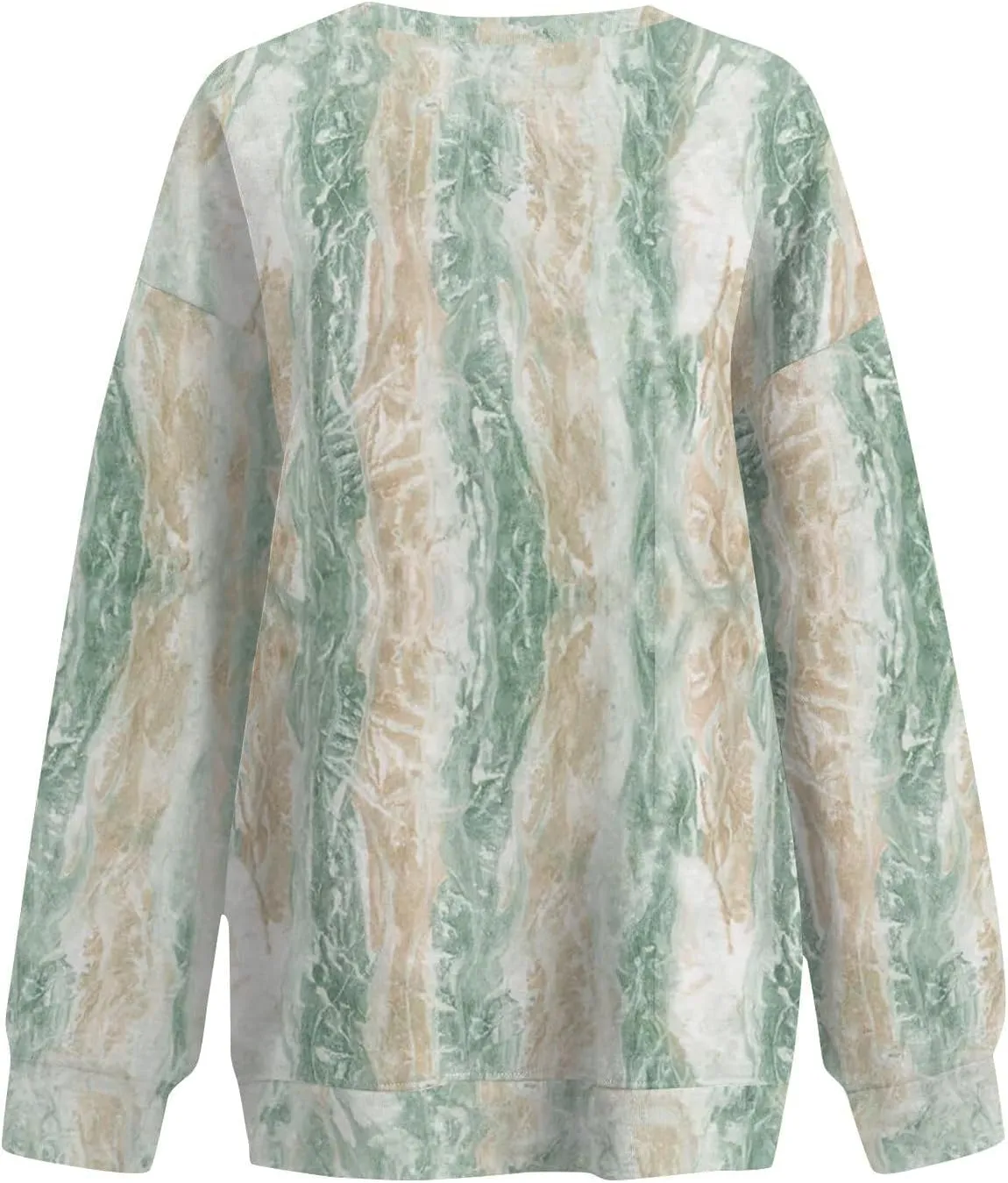 Camo Sweatshirt for Women Oversized Long Sleeve Crewneck Pullover Tops Casual Loose Fit Blouse Fashion Outdoor Clothes