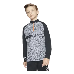 CR7 Dri-FIT Academy Half Zip Junior White/Black