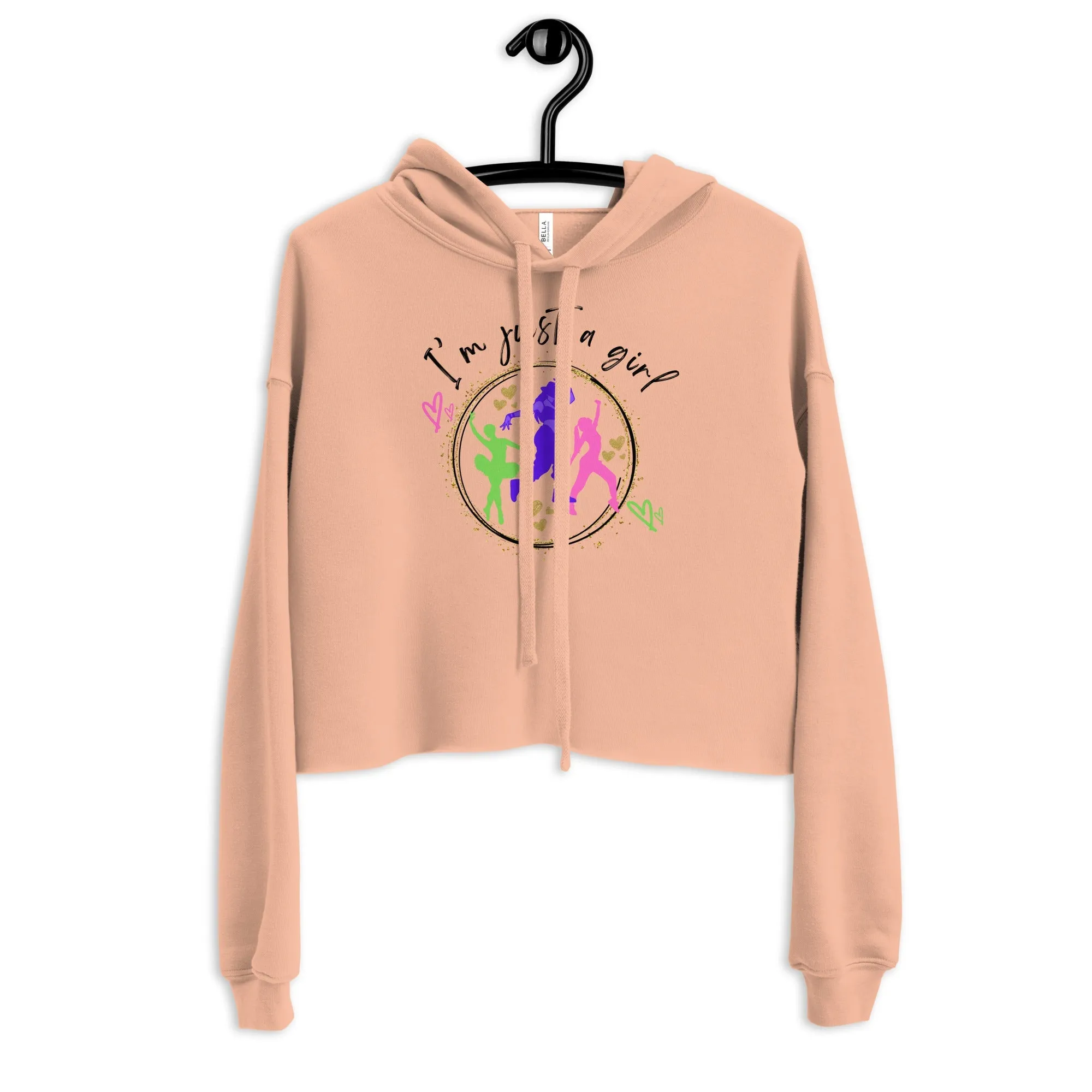 Crop Hoodie, Dance in Style: I'm just a girl who loves to dance