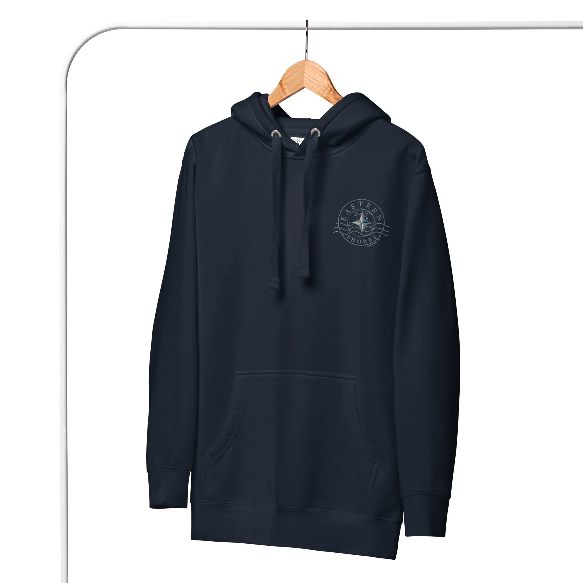 Embroidered Logo Hoodie - Navy