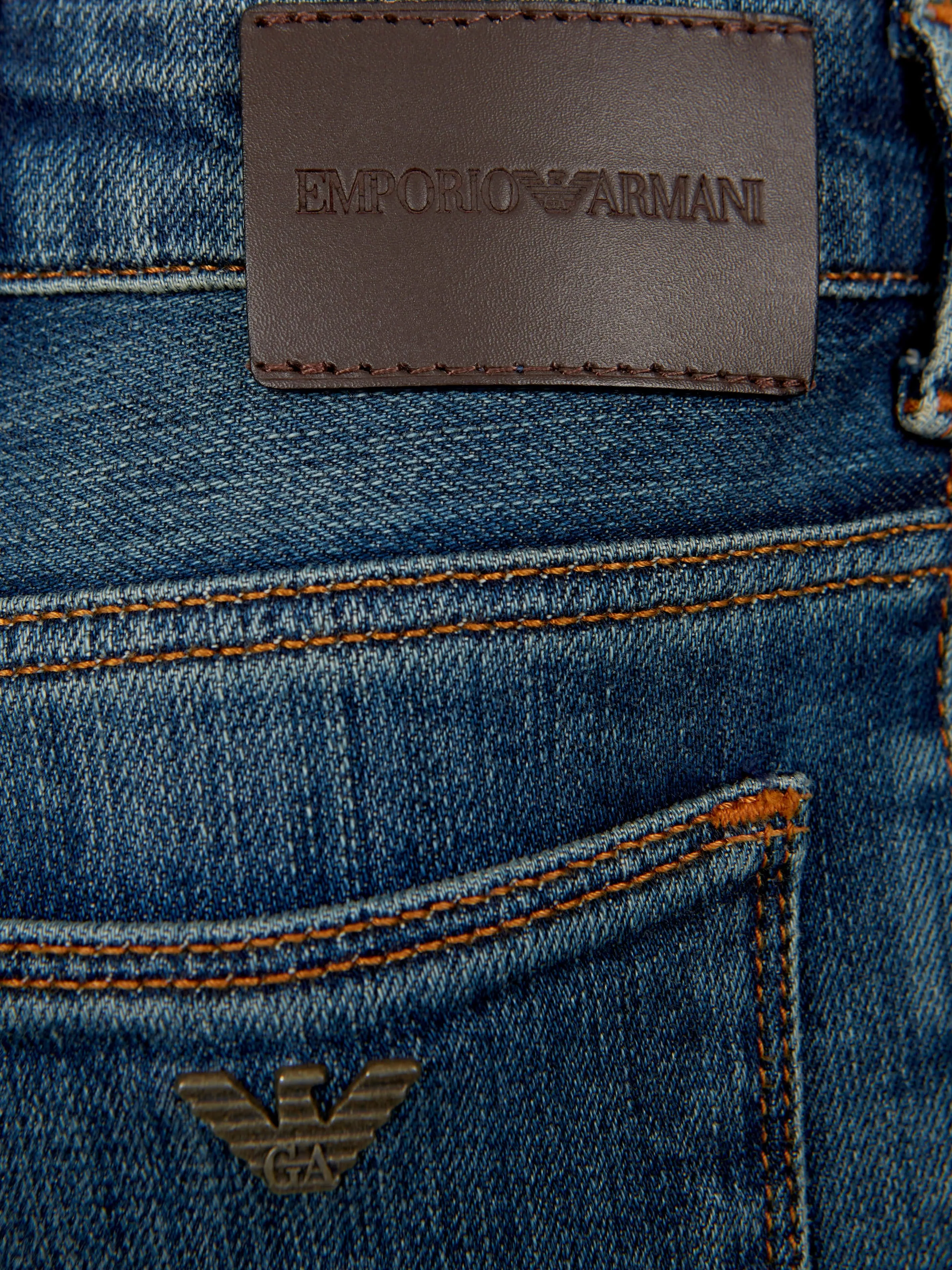 Emporio Armani Boys Cotton Denim Jeans