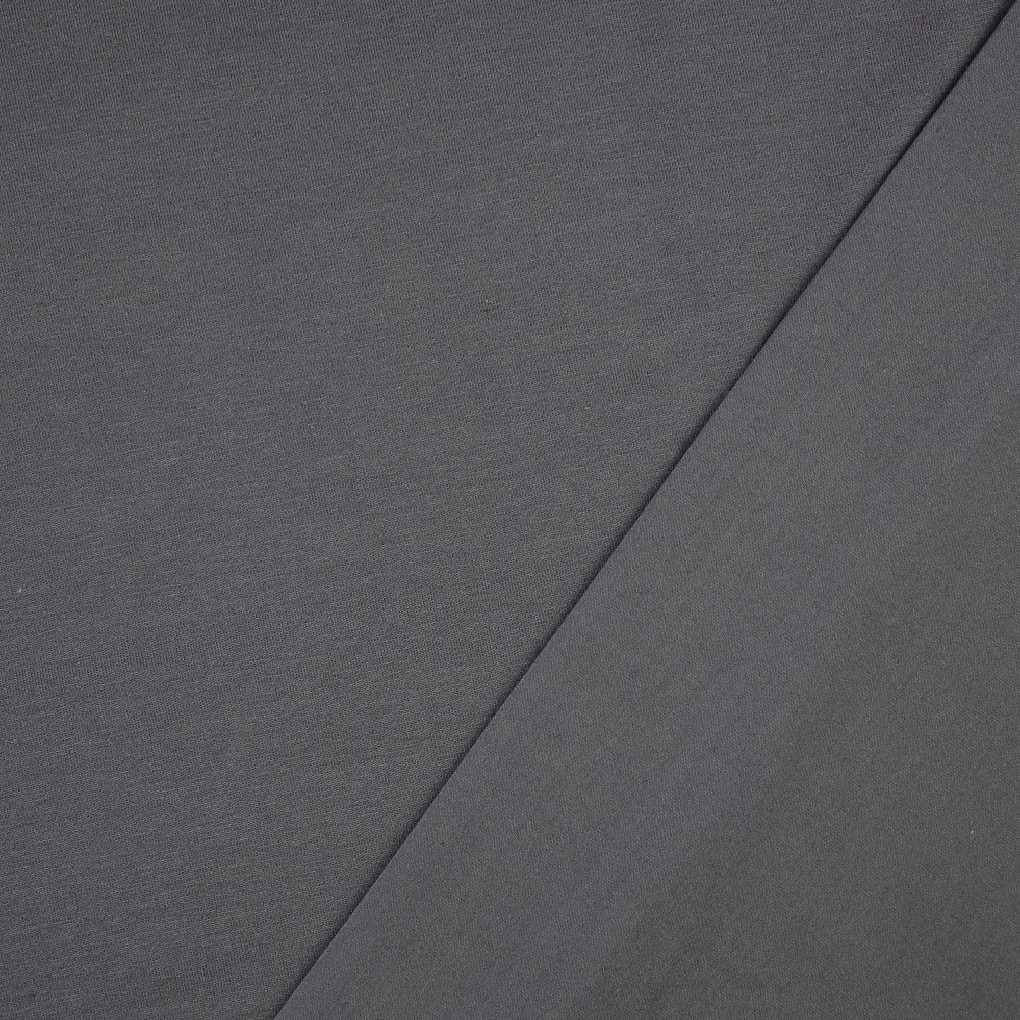 Essential Chic Charcoal Cotton Jersey Fabric