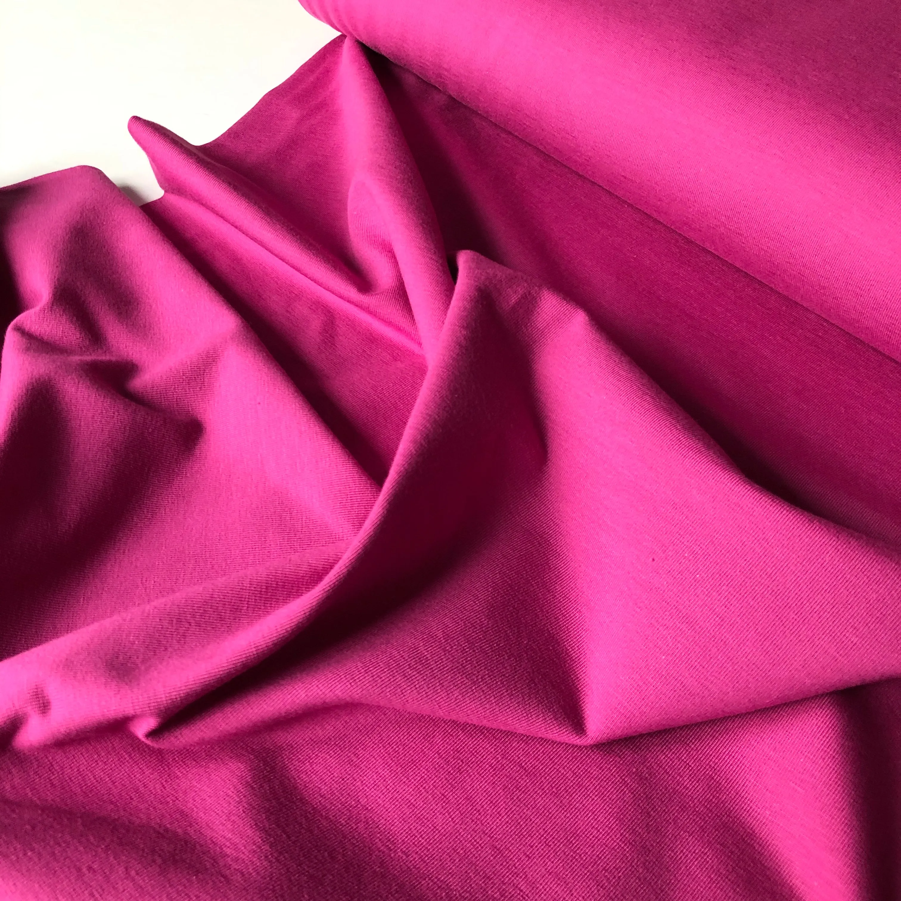 Essential Chic Soft Magenta Cotton Jersey Fabric