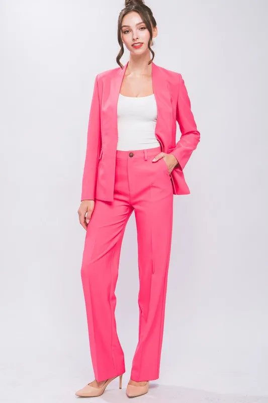 Formal Straight Leg Blazer & Pants