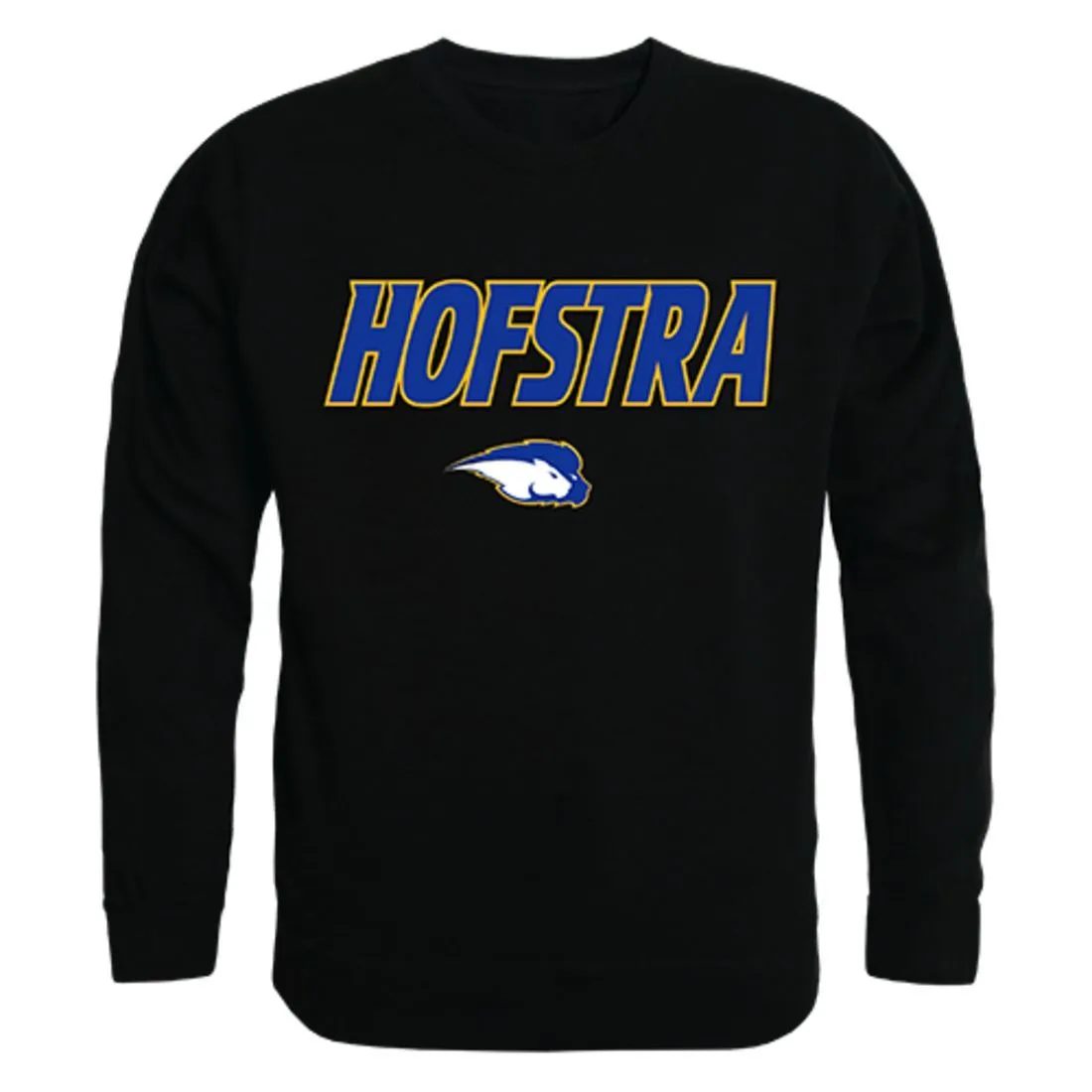 Hofstra University Campus Crewneck Pullover Sweatshirt Sweater Black