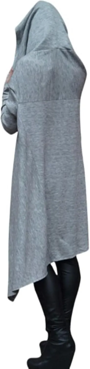 Hoodies for Women Trendy Cowl Neck Hi-Low Hem Sweatshirts Casual Long Sleeve Asymmetric Long Fall Hoodie with Pockets
