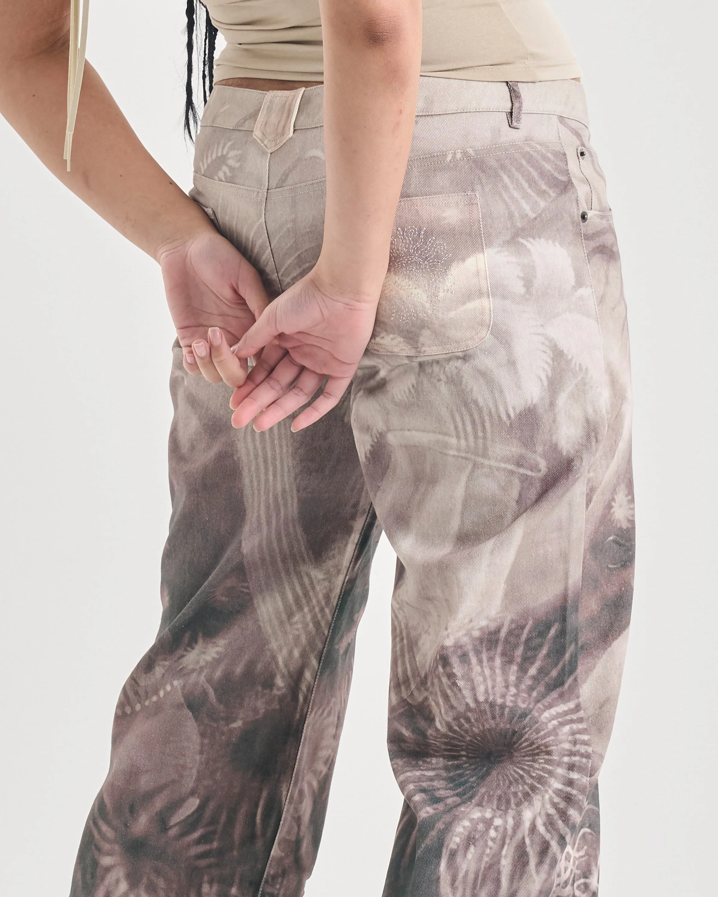 Inception Printed Straight Leg Jeans