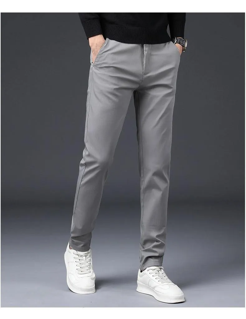 JAYWOOD Men's Straight Slim Fit Business Pants