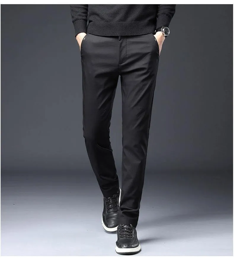 JAYWOOD Men's Straight Slim Fit Business Pants