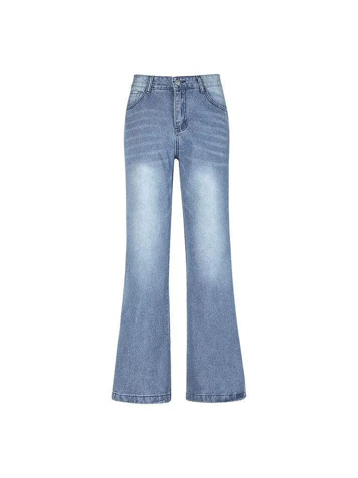 Joskaa Washed Vintage Blue Versatile Boyfriend Jeans