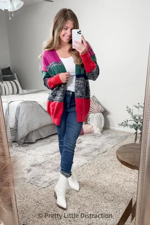 Keep it Cozy Striped Cardigan