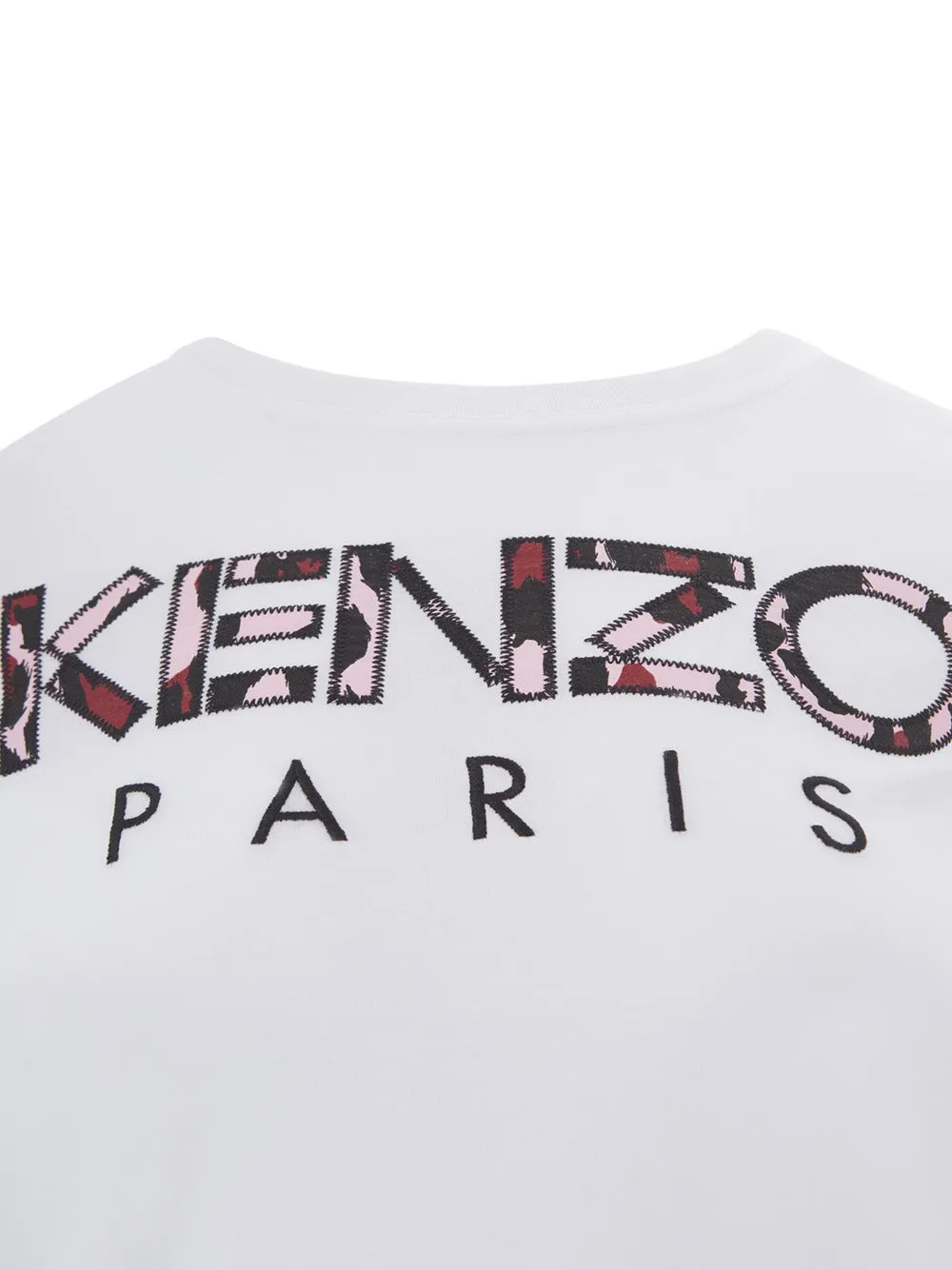 Kenzo Camouflage Logo Chic White Tee