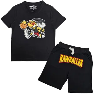 Kids Rawyalty - Rawballer Chenille Cotton Set - Black