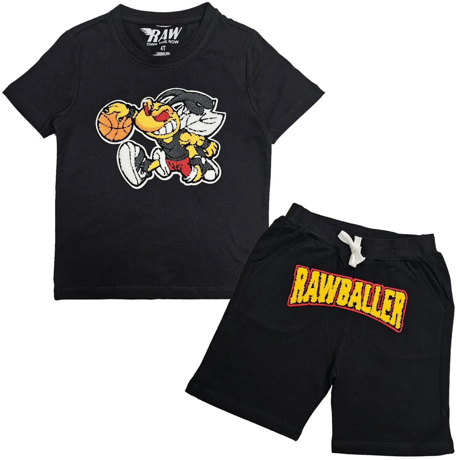 Kids Rawyalty - Rawballer Chenille Cotton Set - Black