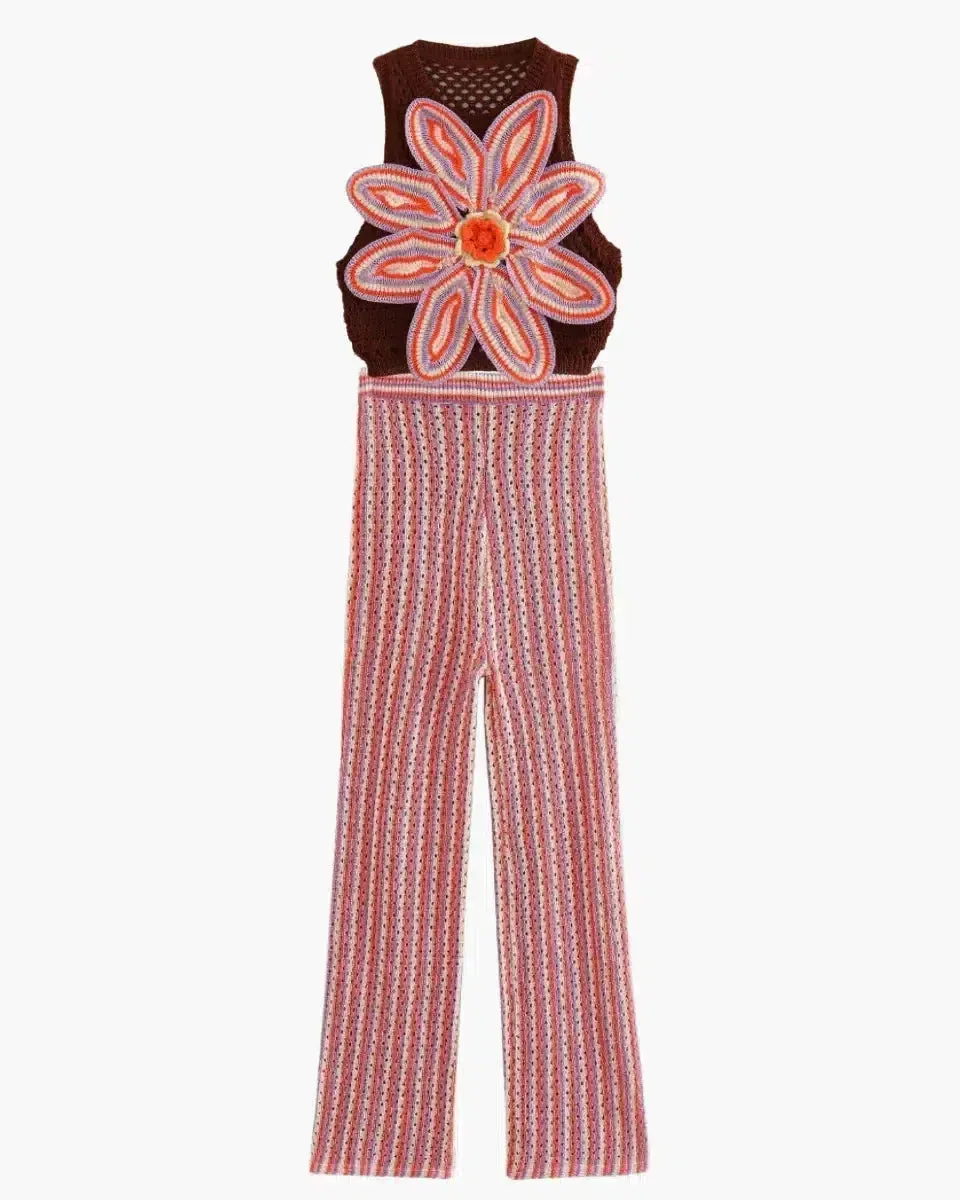 Lilou – Stylish comfort – Floral knitted two-piece set