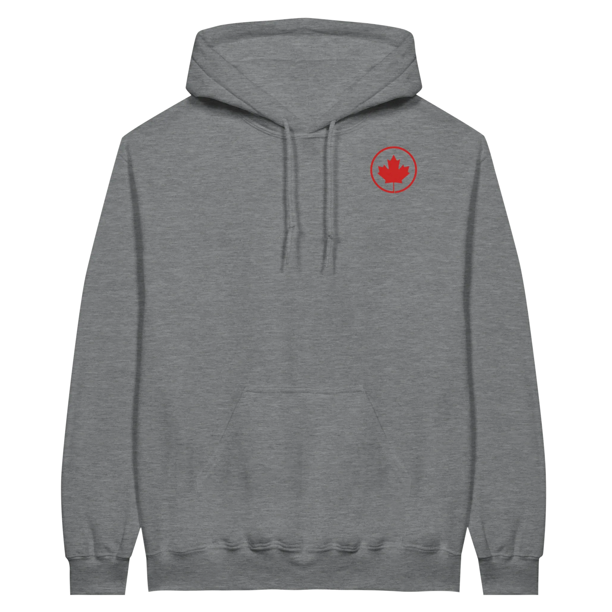 Maple Leaf Logo Midweight Fleece Adult Hoodie – Gildan SF500