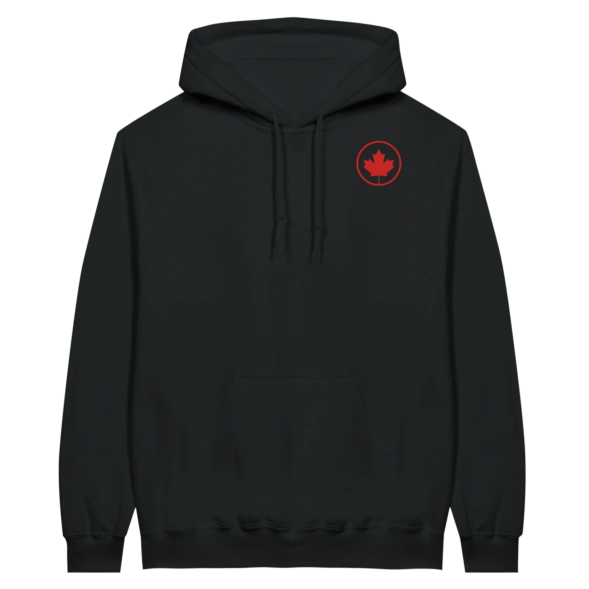 Maple Leaf Logo Midweight Fleece Adult Hoodie – Gildan SF500