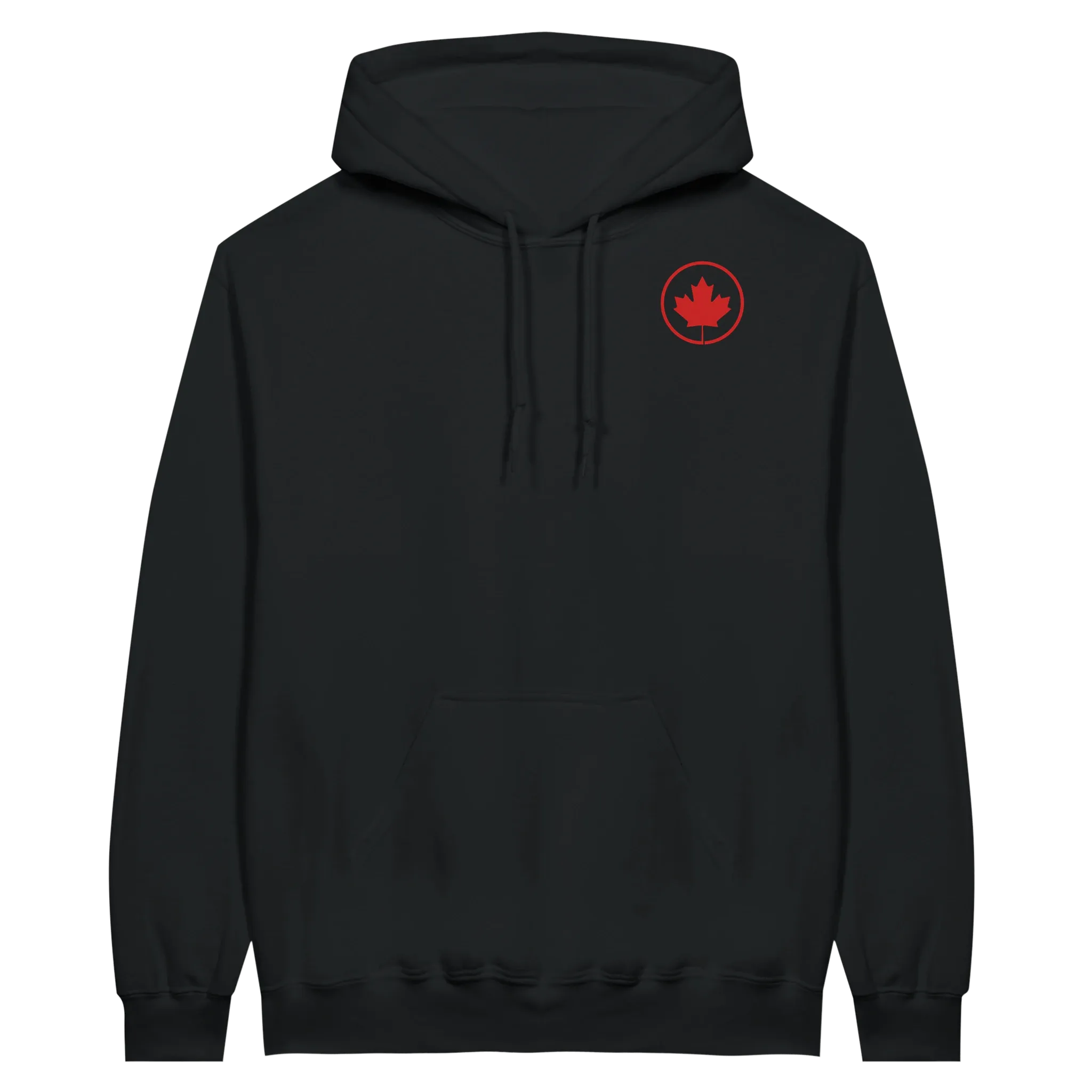 Maple Leaf Logo Midweight Fleece Adult Hoodie – Gildan SF500