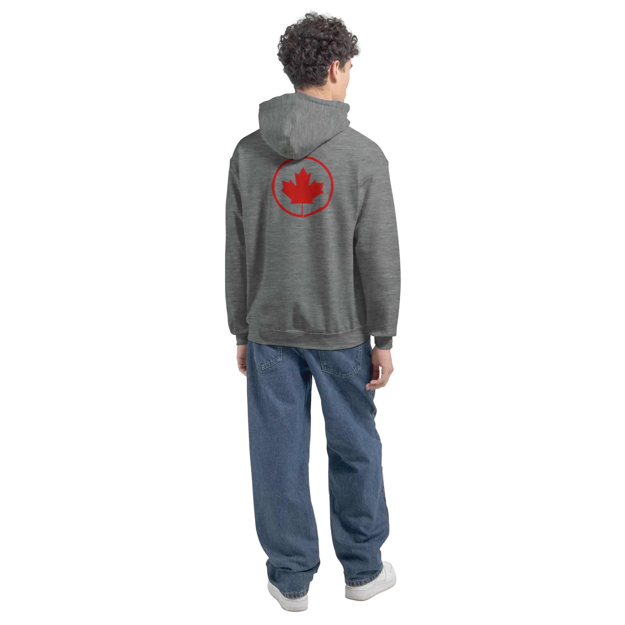 Maple Leaf Logo Midweight Fleece Adult Hoodie – Gildan SF500