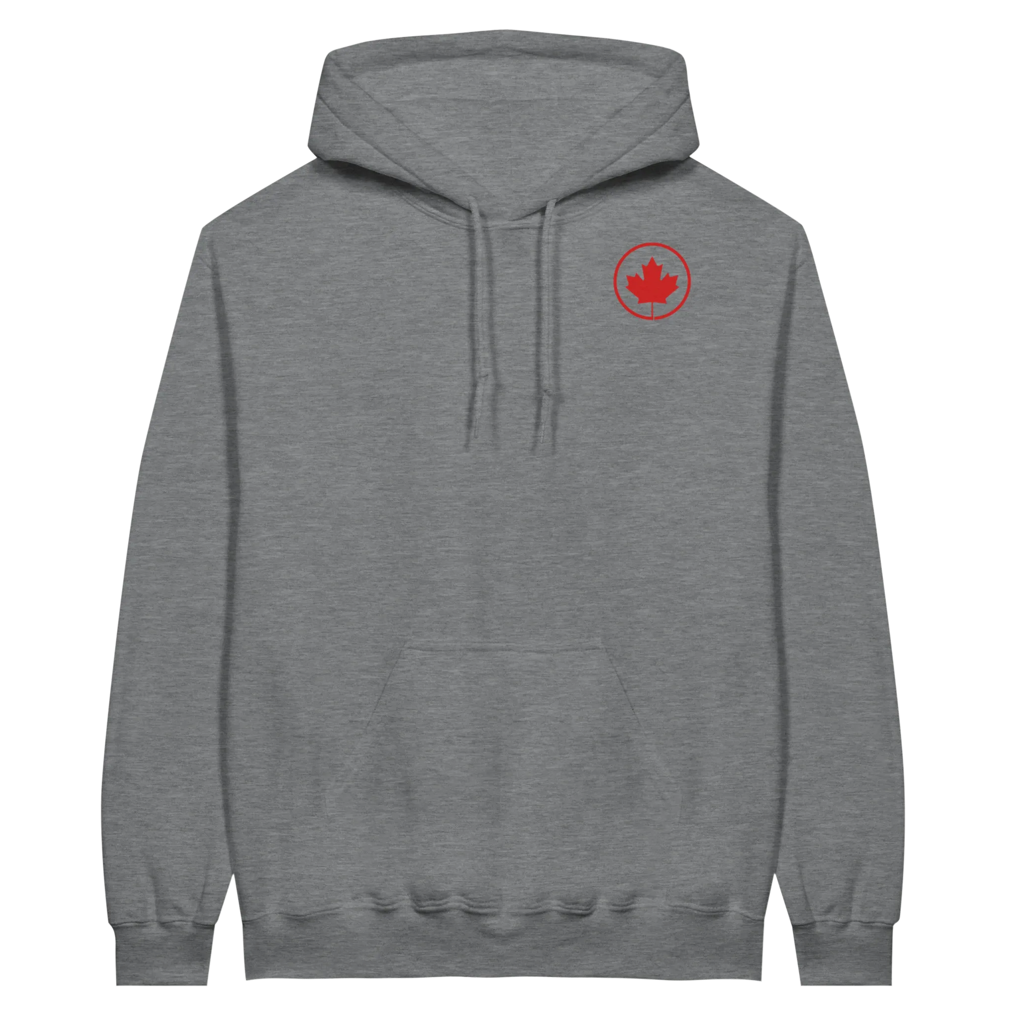 Maple Leaf Logo Midweight Fleece Adult Hoodie – Gildan SF500