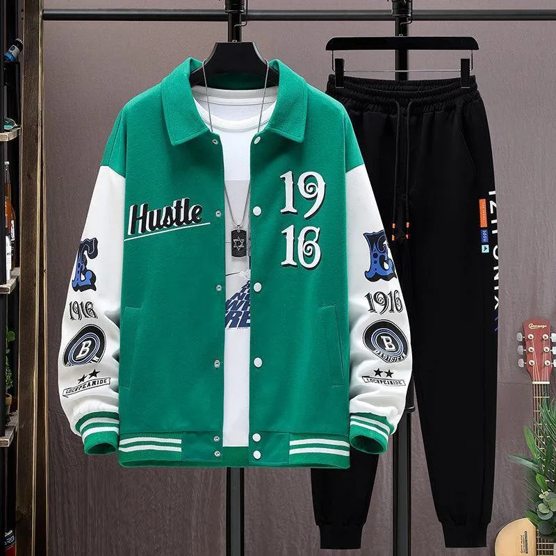 Men's Baseball Jacket and Pants Set – Stylish Teen Clothing