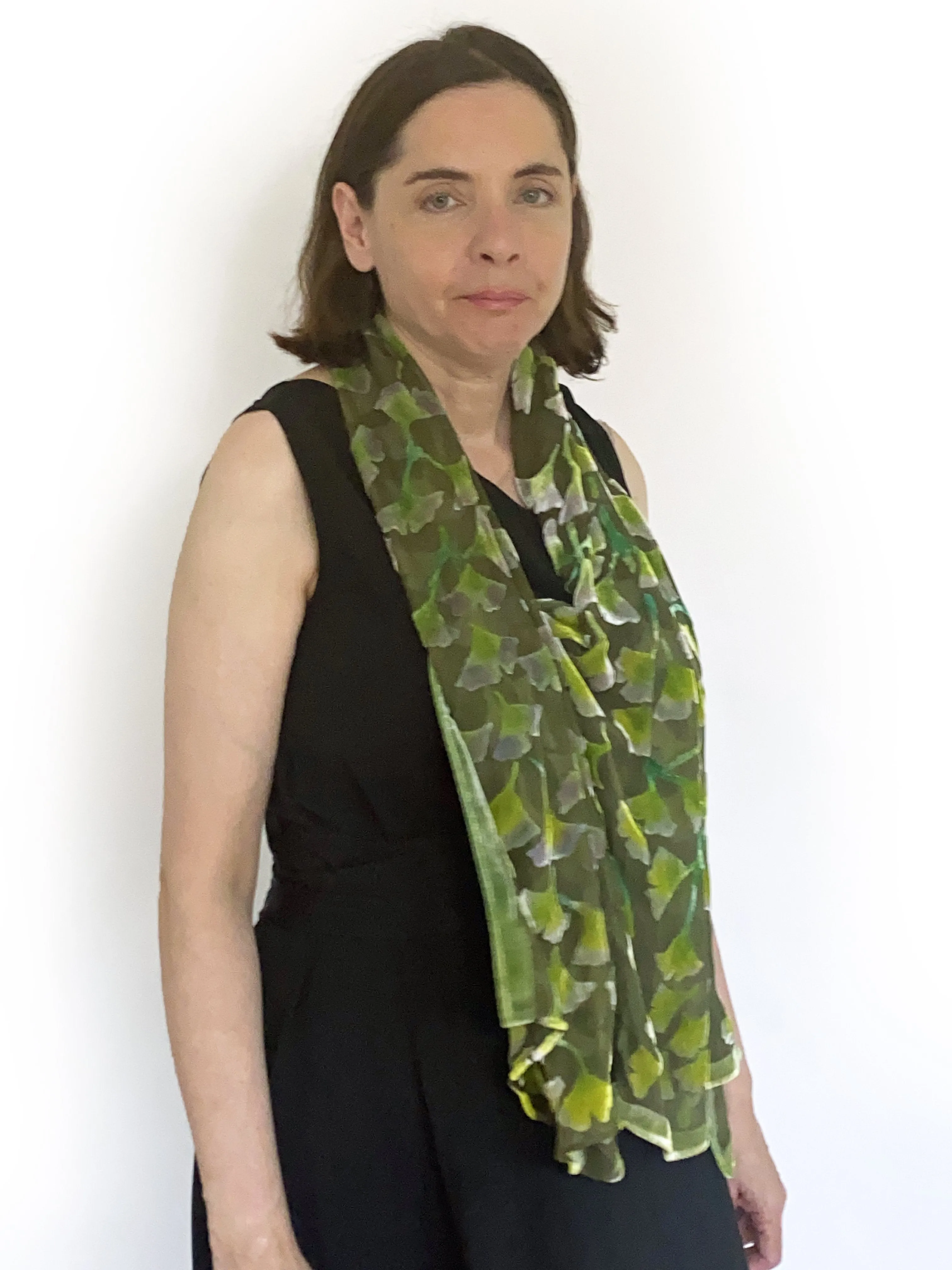 Olive Green Versatile Velvet Poncho