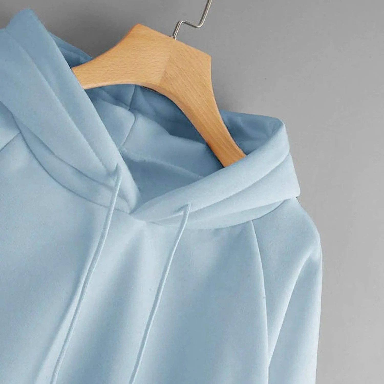 Oversized Sweatshirt Women's Casual Solid Color Hooded Jacket Long Sleeve Pullover Top with Pocket Fleece Hoodies