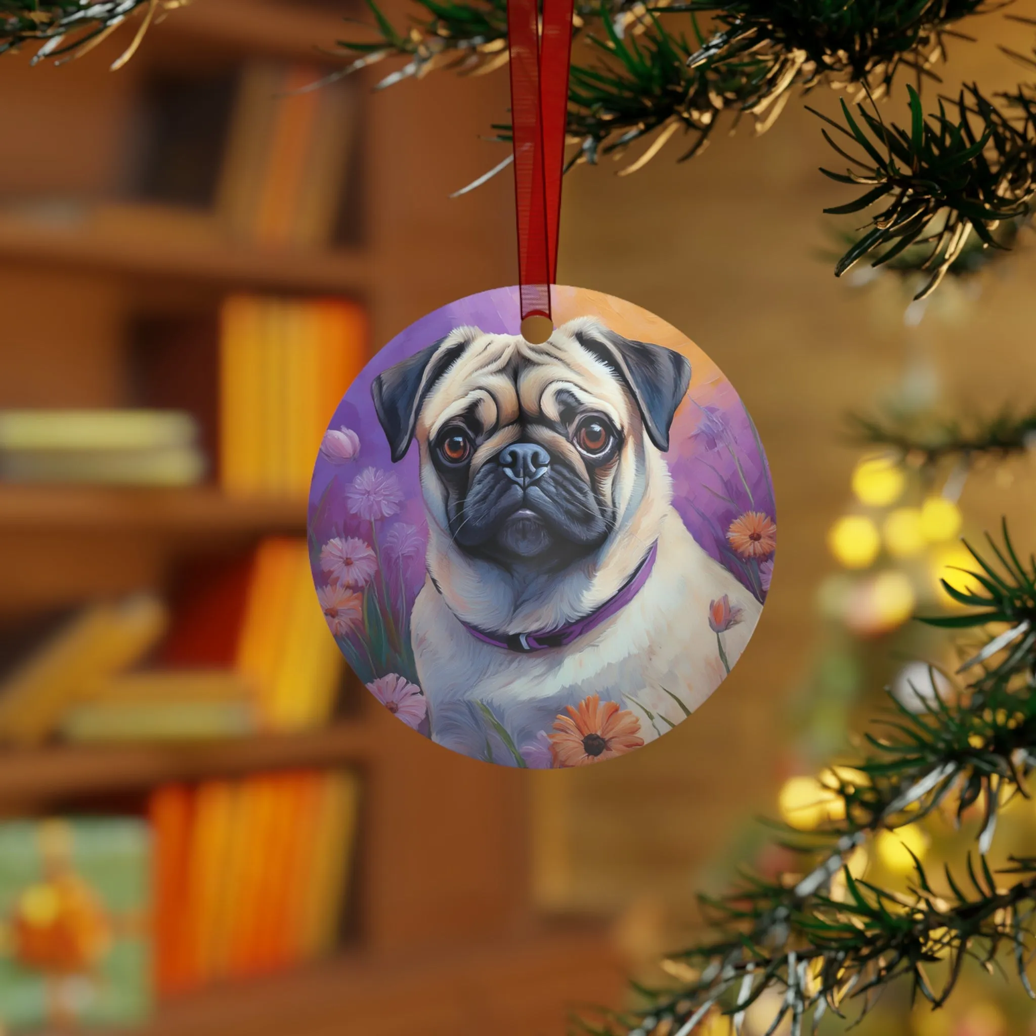 Pug - Metal Ornaments