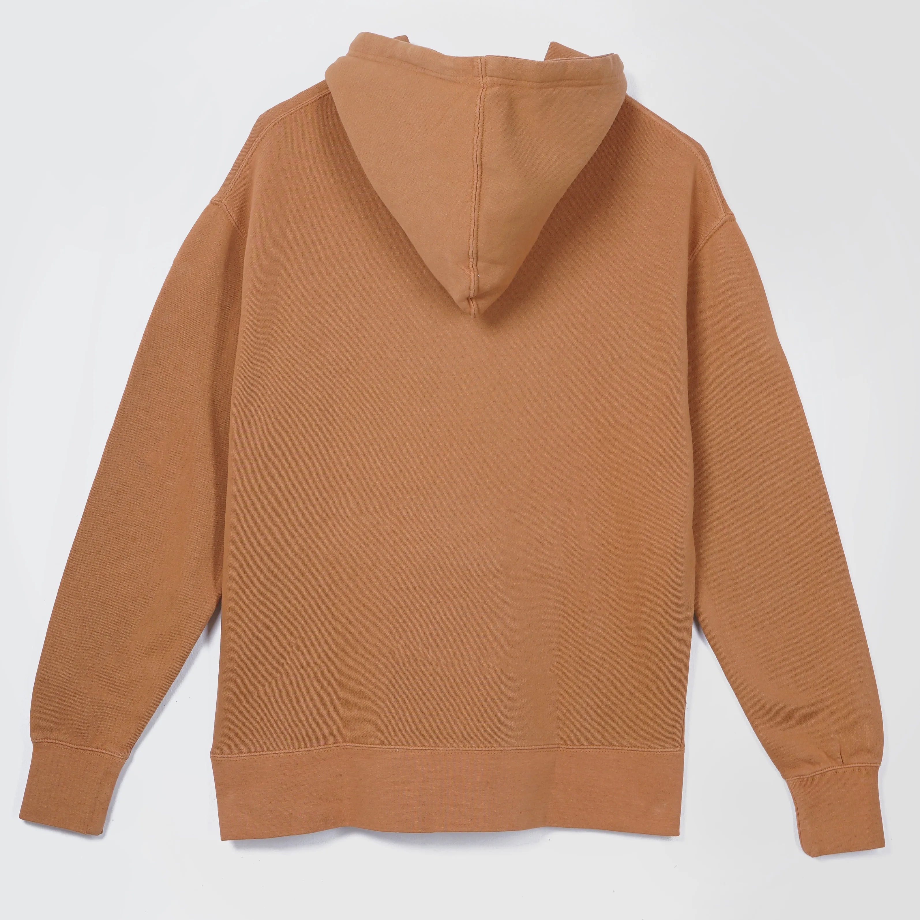 Pull & Bear Comfy Printed Camel Brown Hoodie