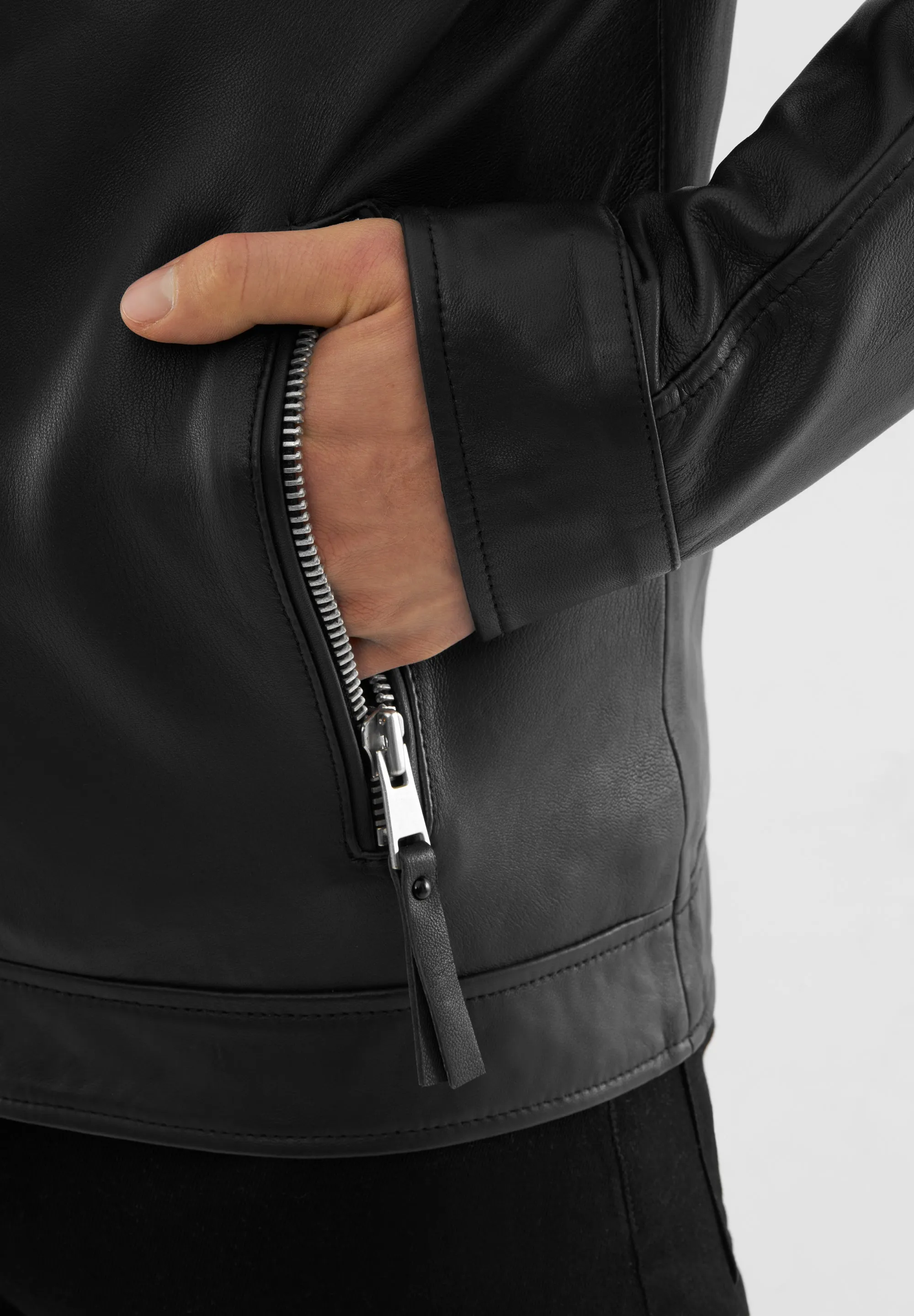 Real Leather Classic Racer Jacket