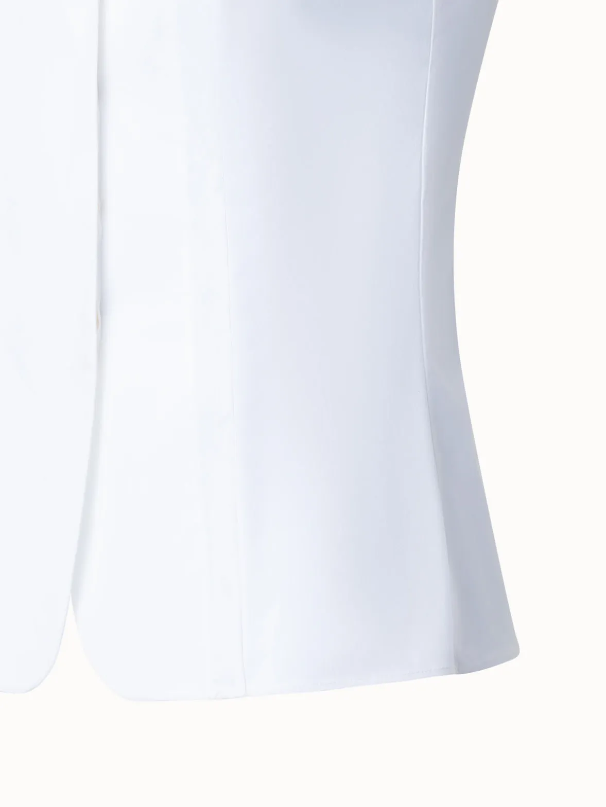 Ärmellose Bluse aus Baumwolle mit Stretchanteil