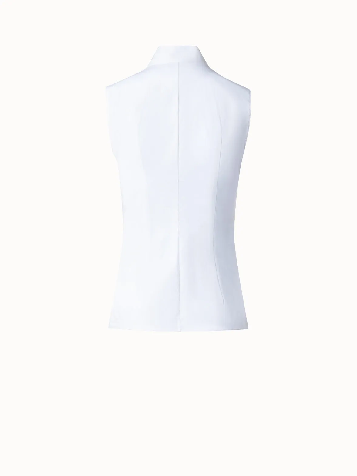 Ärmellose Bluse aus Baumwolle mit Stretchanteil