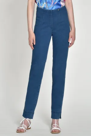 Robell Marie 51639-5448-64 78cm Blue Pull-On Trousers