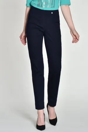 Robell Marie 51639-5448-69 78cm Navy Blue Pull-On Trousers