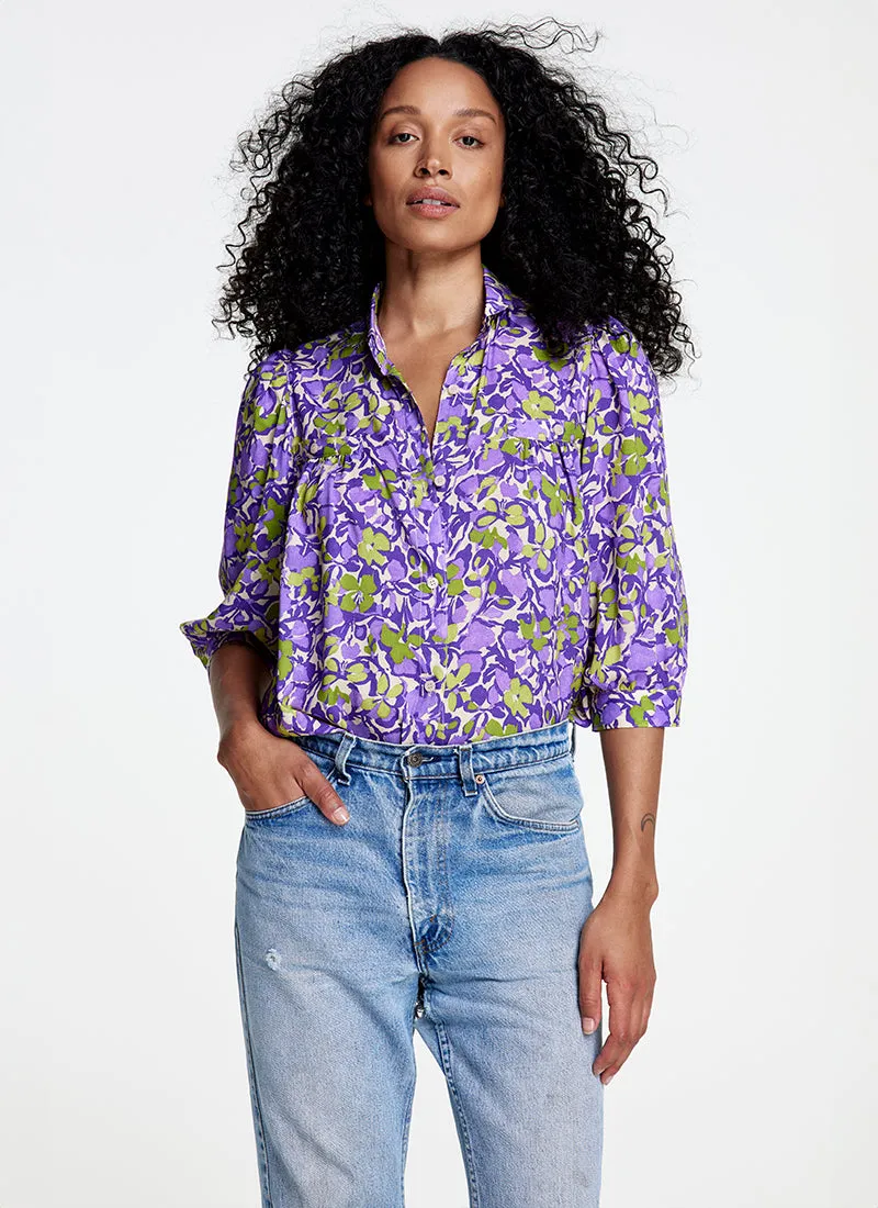 Shirred Pocket Blouse