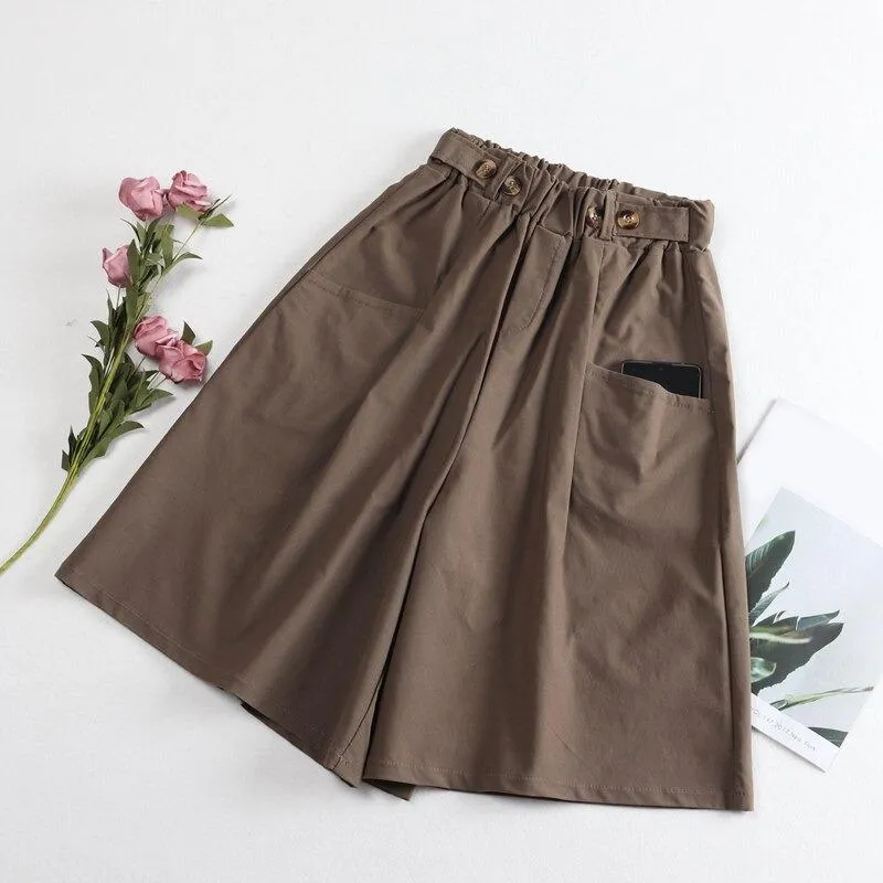 Summer Casual Knee Length Stylish Loose Pants