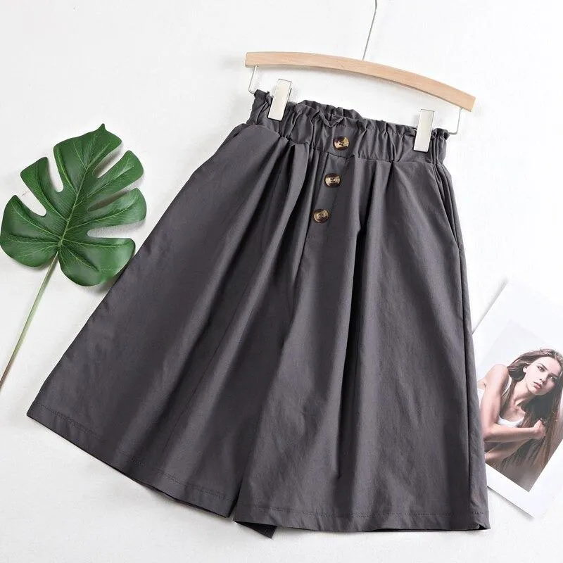 Summer Casual Knee Length Stylish Loose Pants