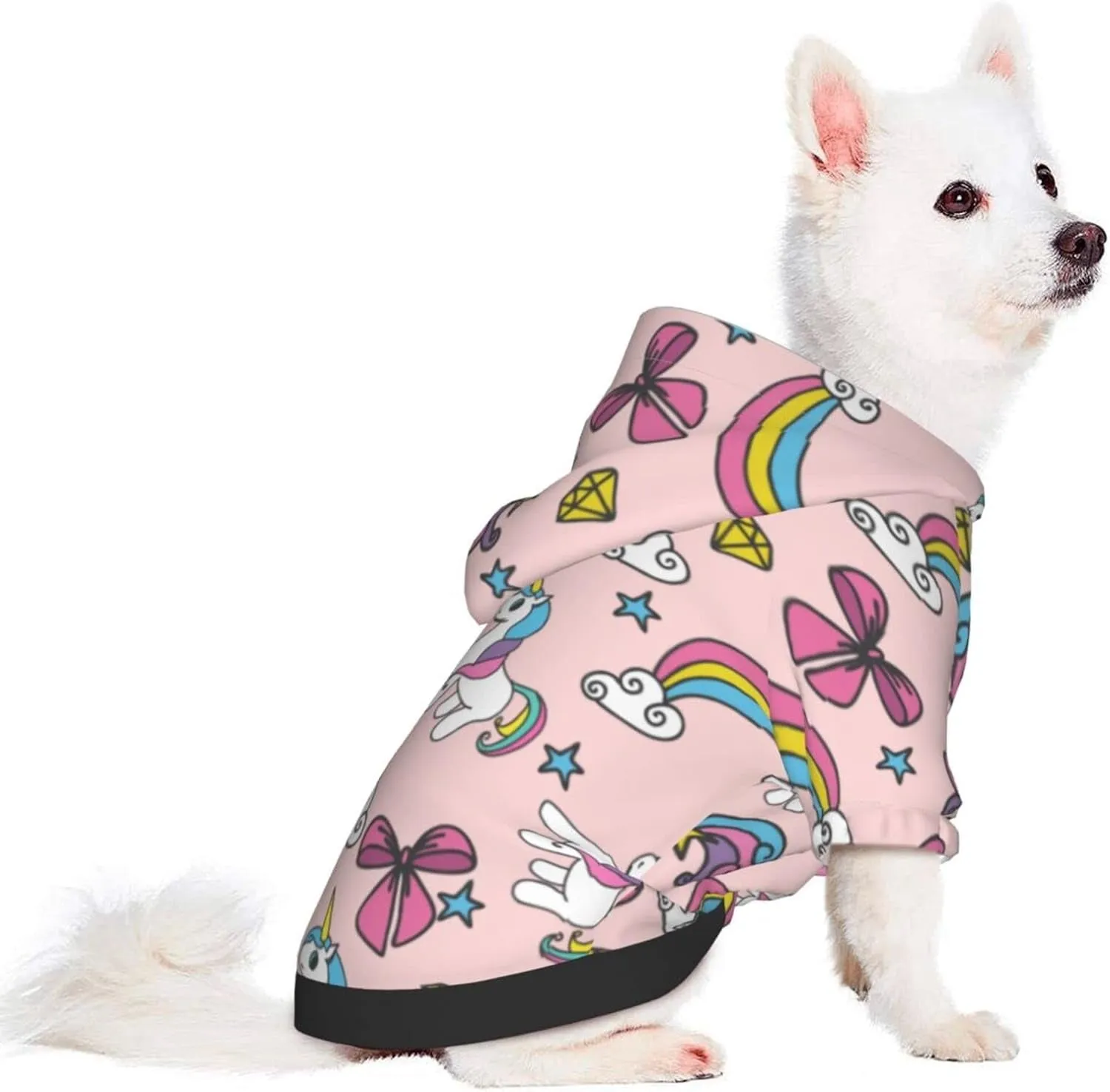 Unicorn Miniature Pets Clothes Durable Dog Unicorn Hoodies Coat Costume Pet Winter Sweatshirt for Small Dogs Pets