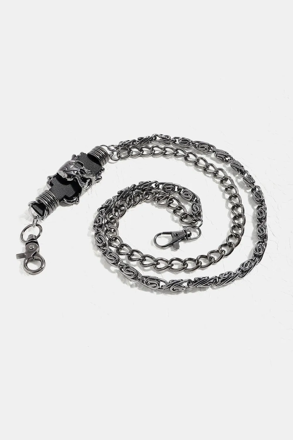 Versatile Black Double Layered Chain Belt