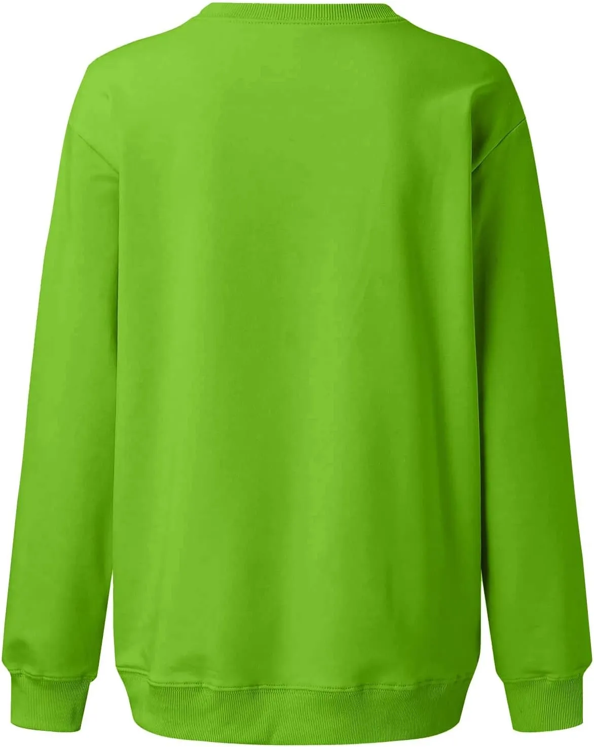 Womens Sweatshirt Plus Size Workout Solid Color Tops Casual Long Sleeve Shirts Fall Crewneck Clothes 2024