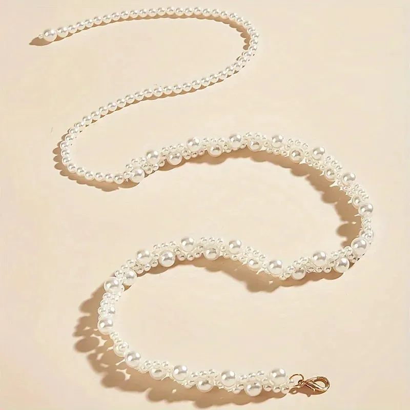 Women’s Versatile Pearl Waist Chain Belt