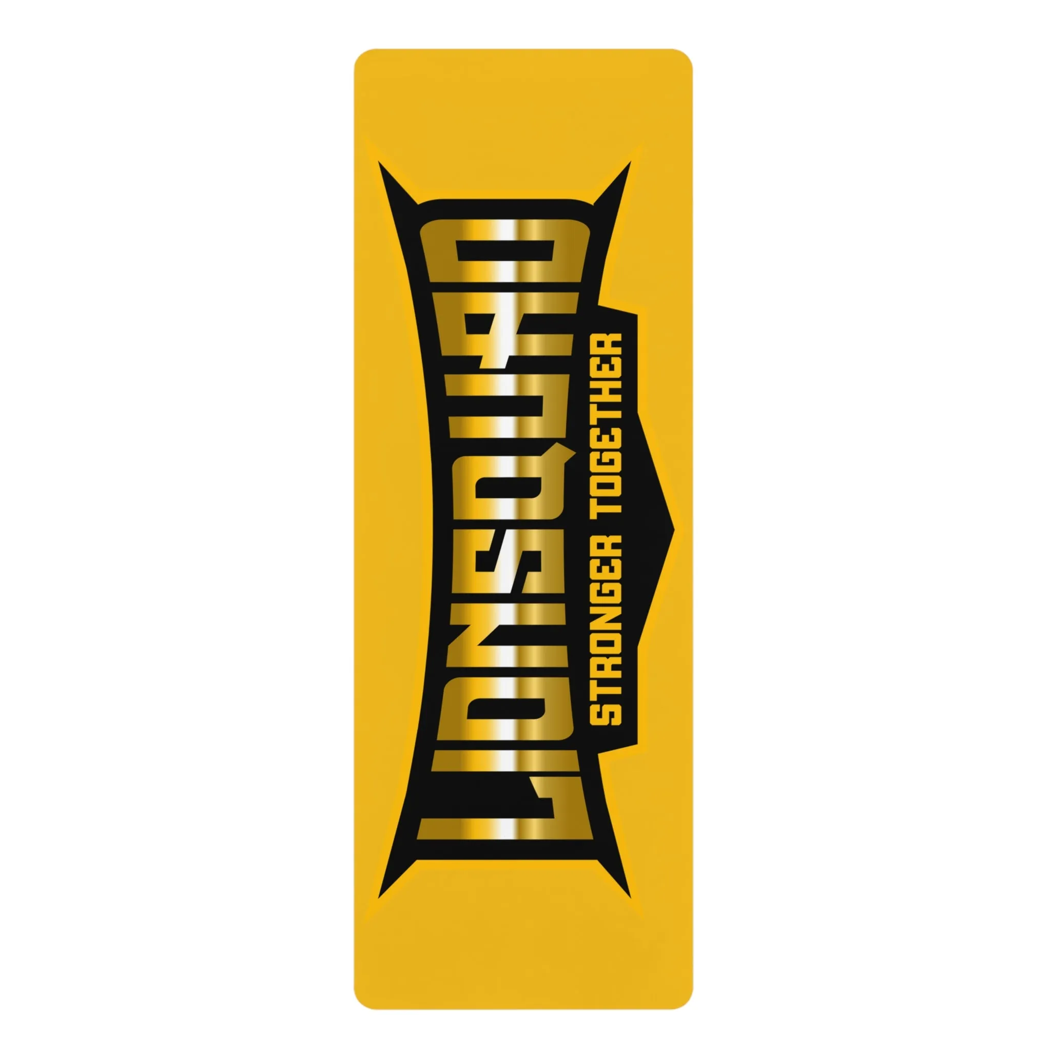 Yellow LionSquad Rubber Yoga Mat