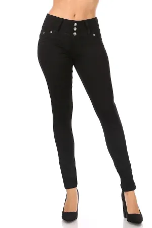 Zip Down High Waist Jeans